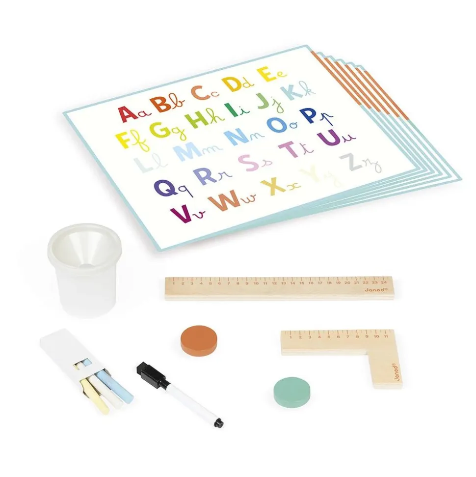 Tableau de la maîtresse en bois double face pour enfant
