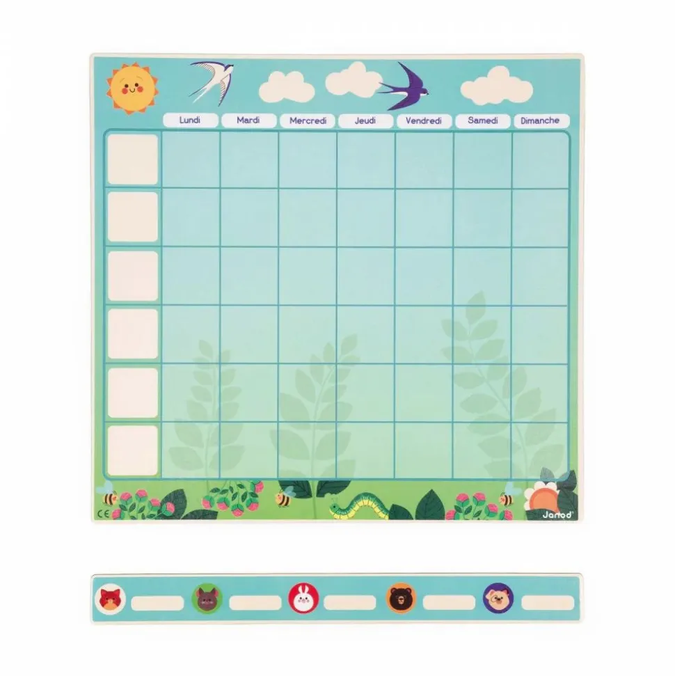 Tableau organisation emploi du temps pour enfant