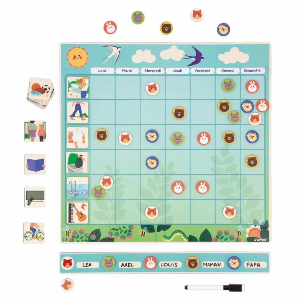 Tableau organisation emploi du temps pour enfant