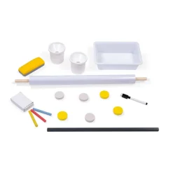 Tableau réglable 2 en 1 gris et jaune