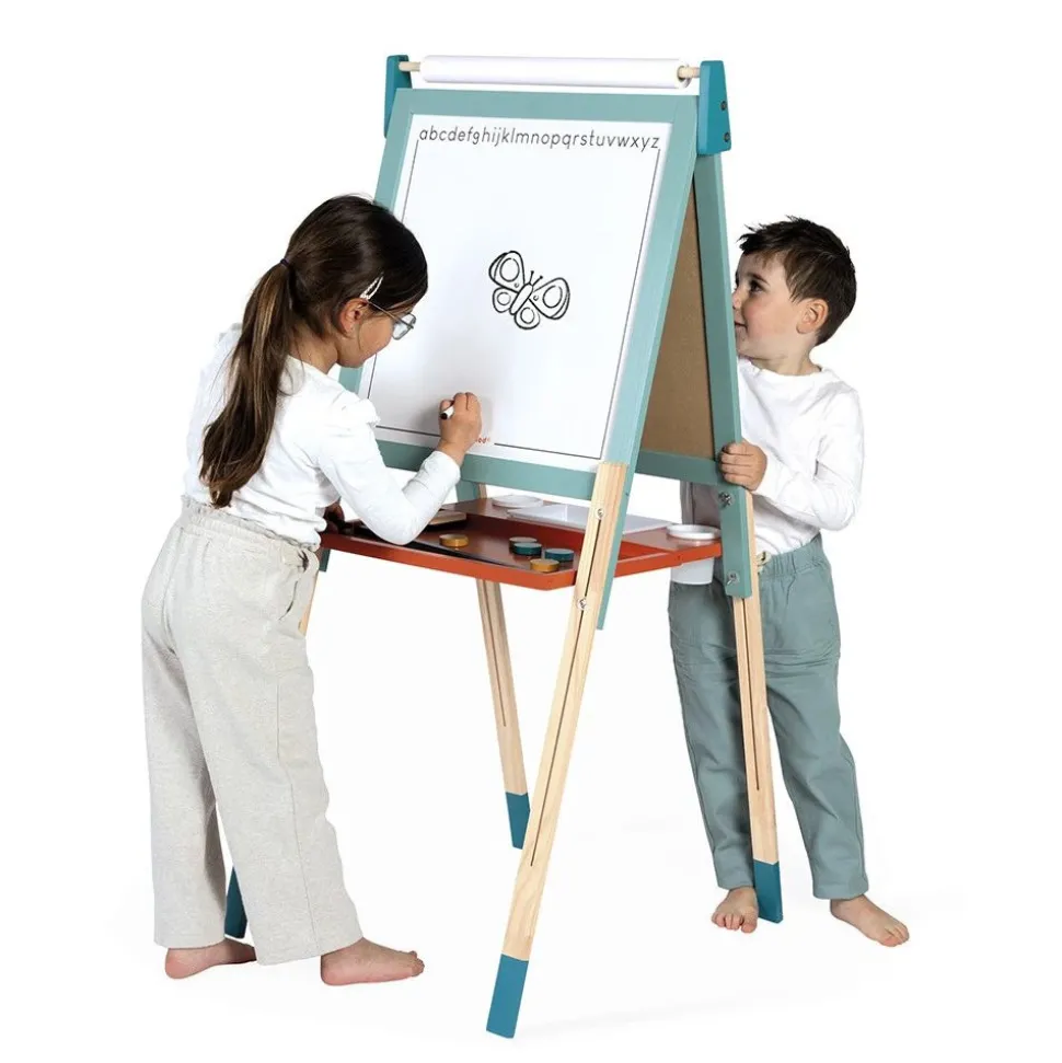 Tableau réglable 2 en 1 turquoise