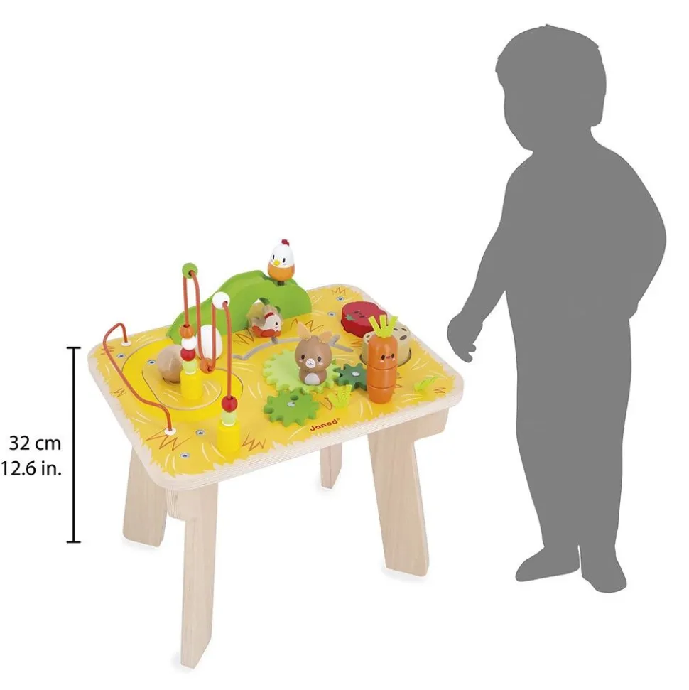 Table d'activités en bois ferme