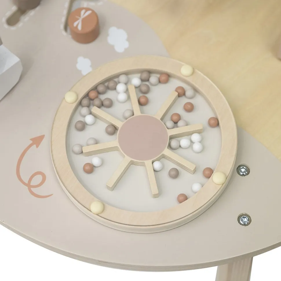 Table d'activités en bois - nougat