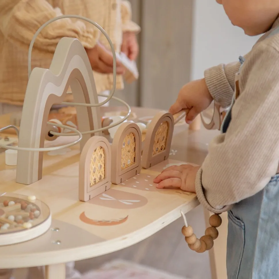 Table d'activités en bois - nougat