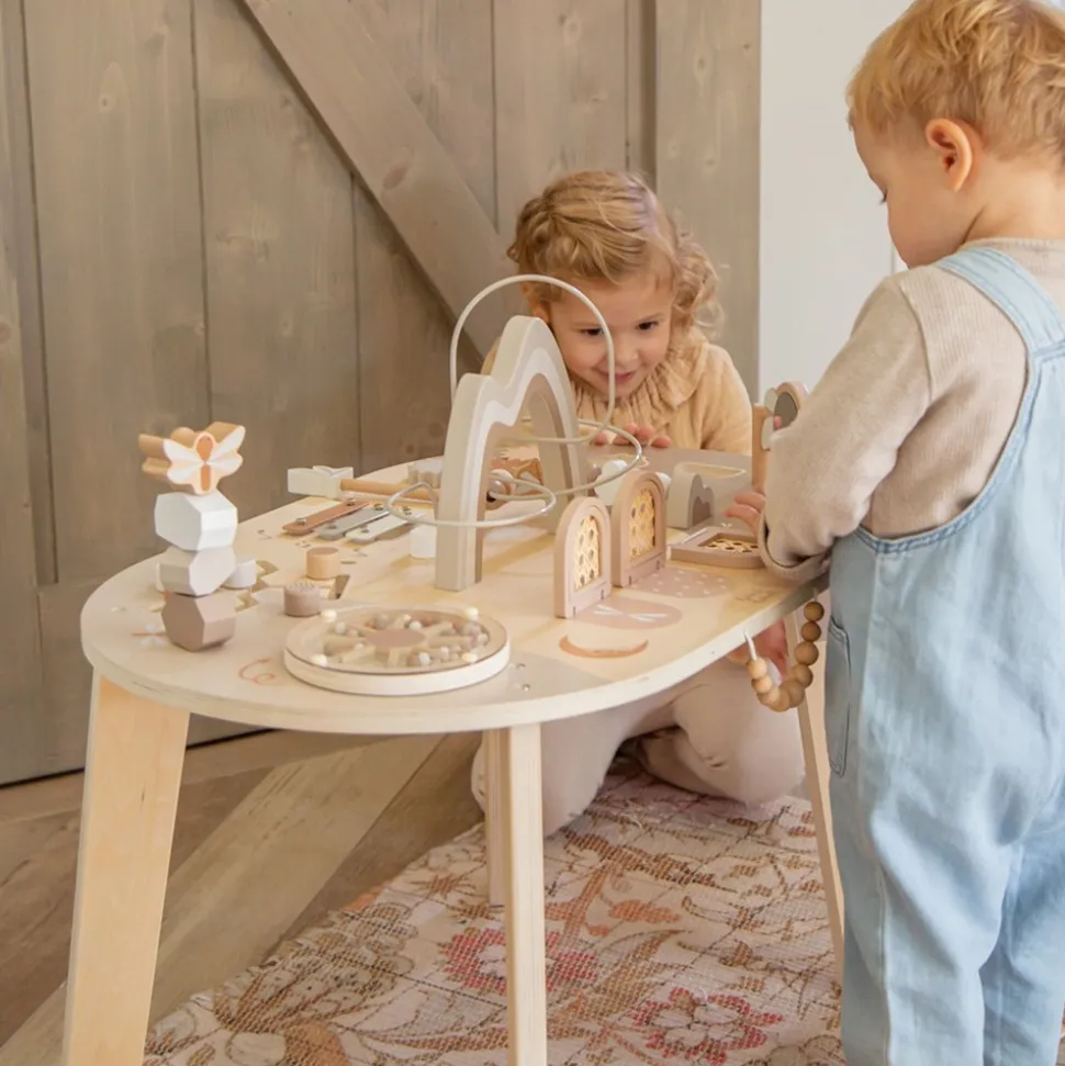 Table d'activités en bois - nougat