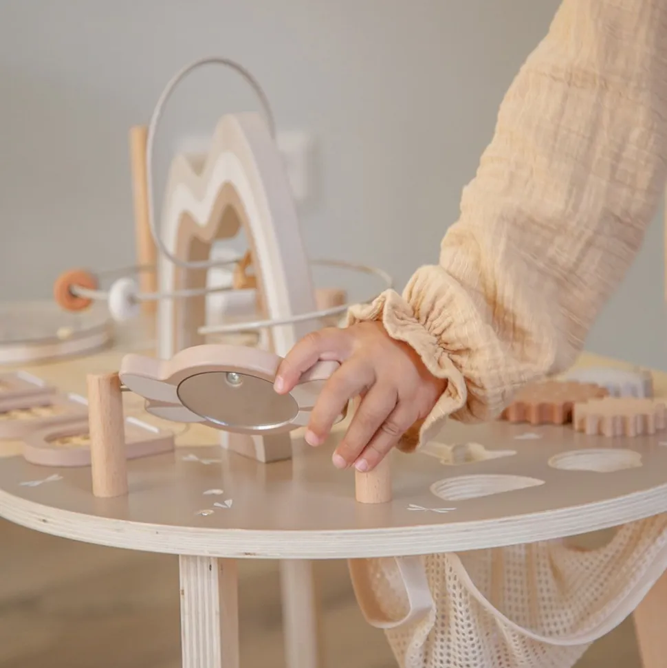 Table d'activités en bois - nougat