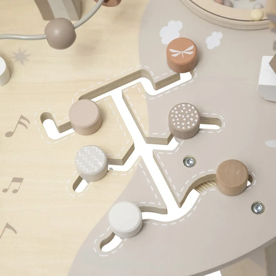 Table d'activités en bois - nougat