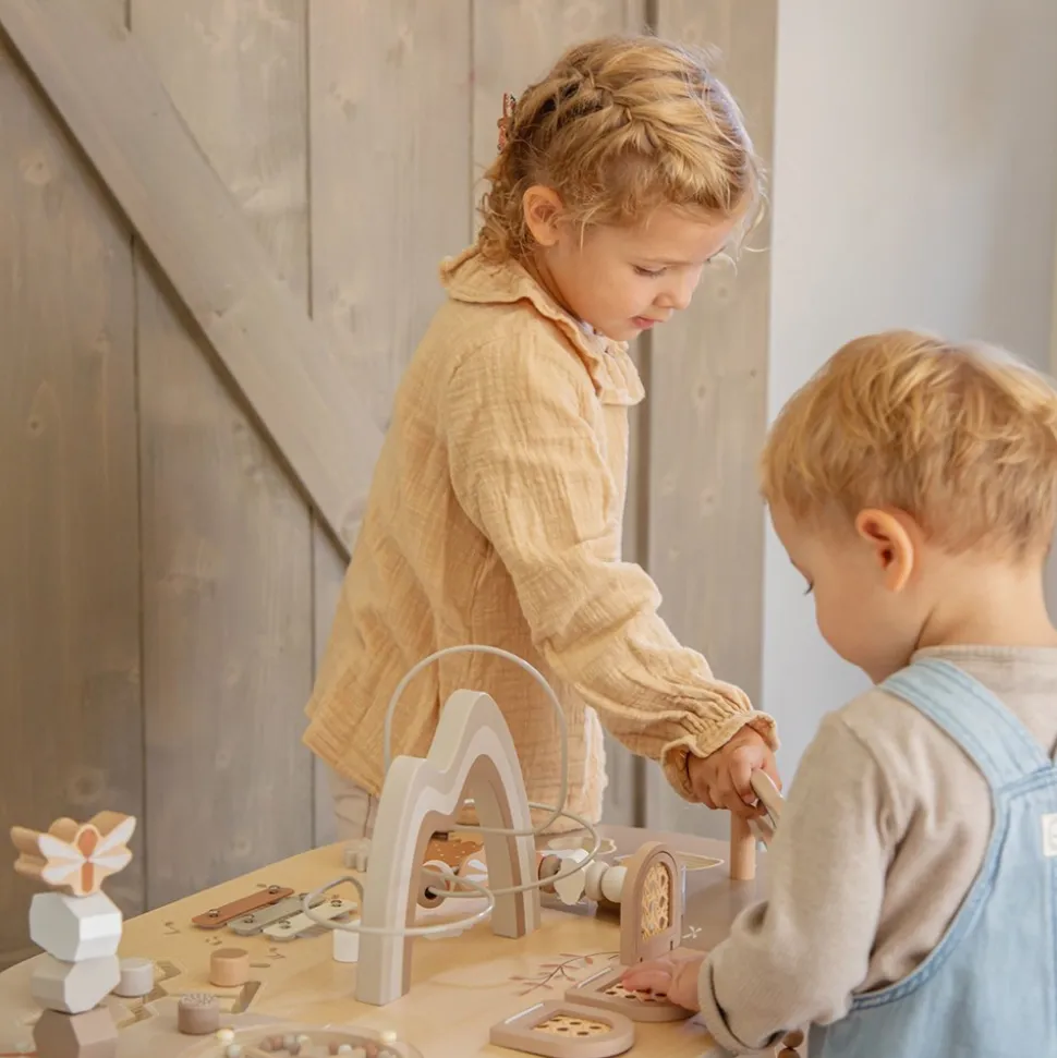 Table d'activités en bois - nougat