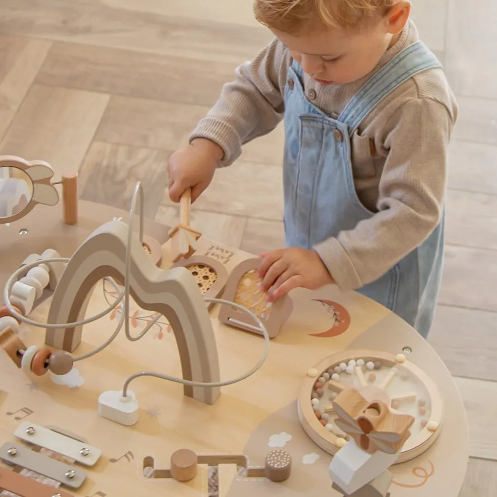 Table d'activités en bois - nougat