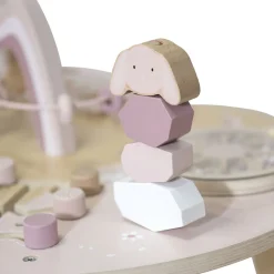 Table d'activités en bois - rose