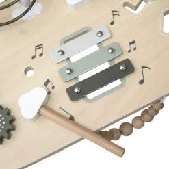 Table d'activités en bois - vert olive