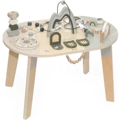 Table d'activités en bois - vert olive