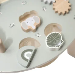 Table d'activités en bois - vert olive