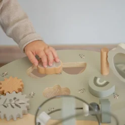 Table d'activités en bois - vert olive