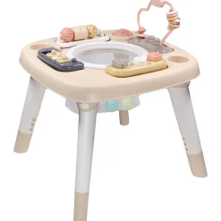 Table d'activités 3 en 1 - zèbre - rose / beige