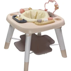 Table d'activités 3 en 1 - zèbre - rose / beige