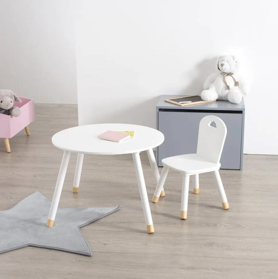 Table enfant douceur blanche