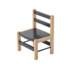 Table enfant gabriel + chaise basse louise hybride anthracite