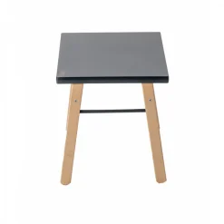 Table enfant gabriel + chaise basse louise hybride anthracite