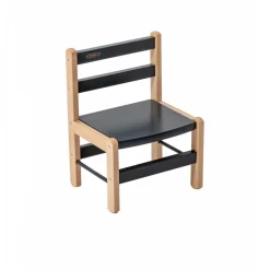 Table enfant gabriel + chaise basse louise hybride anthracite