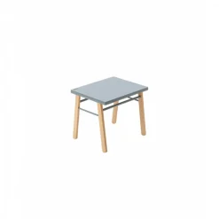 Table enfant gabriel + chaise basse louise hybride bleu gris