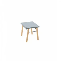 Table enfant gabriel + chaise basse louise hybride bleu gris