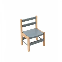 Table enfant gabriel + chaise basse louise hybride bleu gris