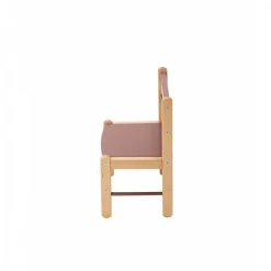 Table enfant gabriel + chaise basse louise hybride vieux rose
