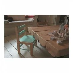 Table enfant gabriel + chaise basse louise hybride vert mint