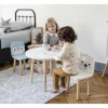 Table et chaises en bois enfant banquise