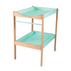 Table à langer alice 2 plateaux hybride vert mint