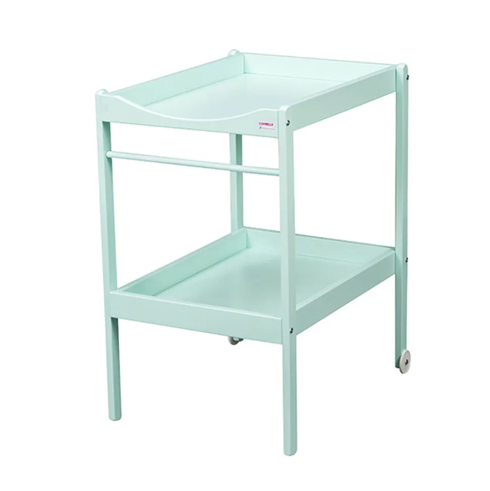Table à langer alice 2 plateaux laque vert mint