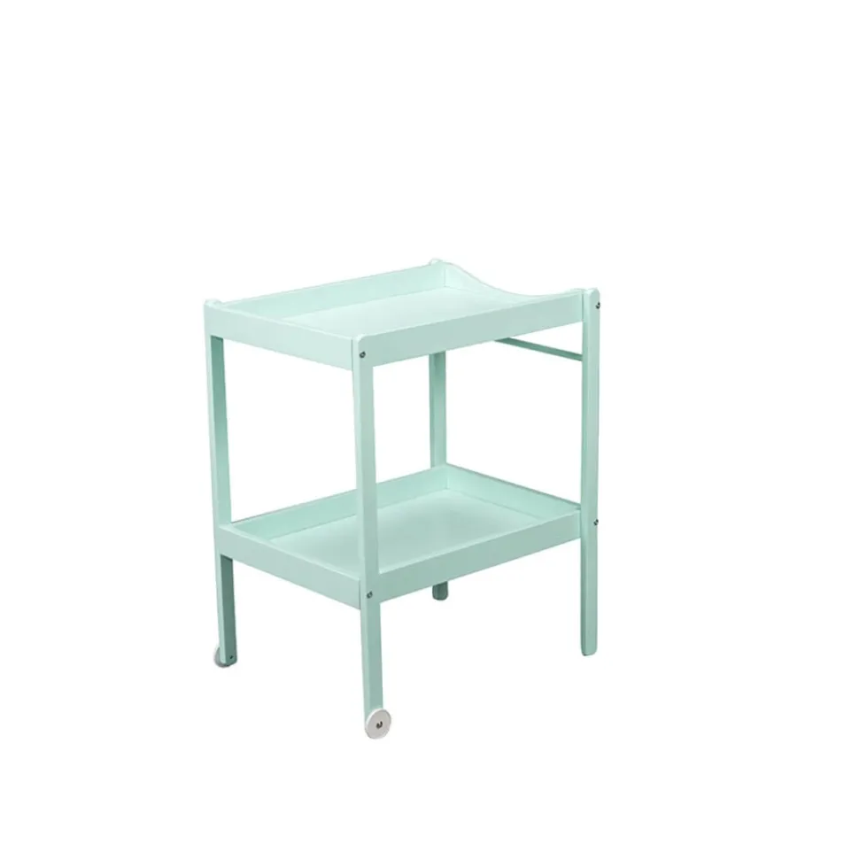 Table à langer alice 2 plateaux laque vert mint