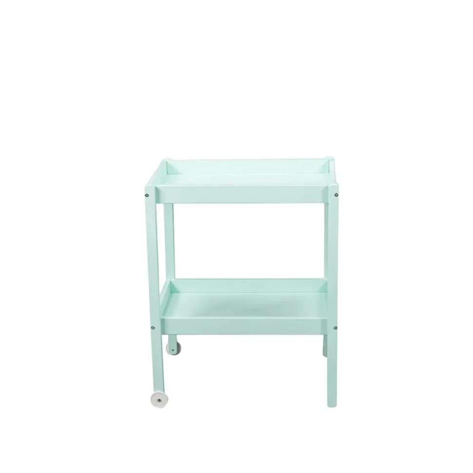Table à langer alice 2 plateaux laque vert mint