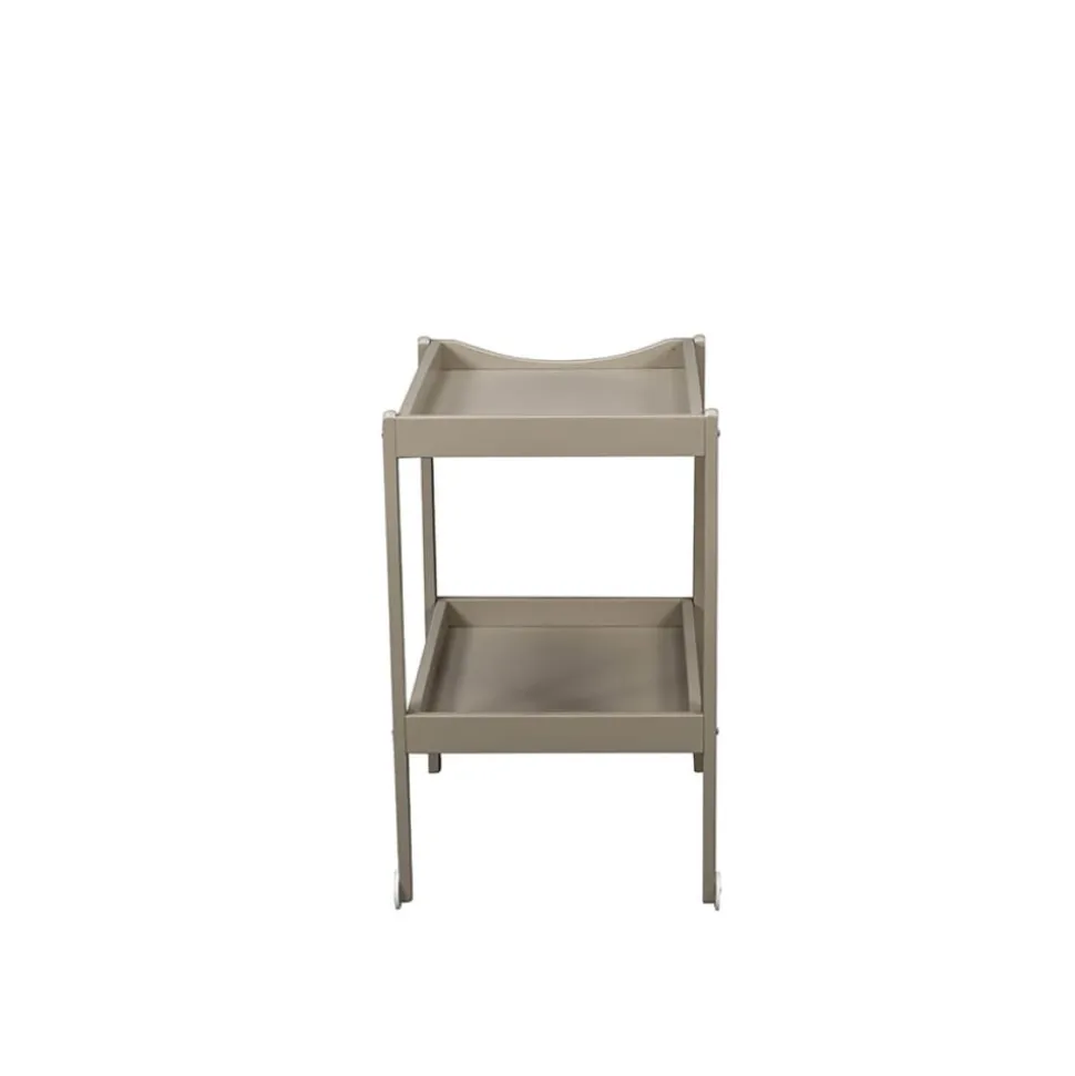 Table à langer alice 2 plateaux laque gris clair