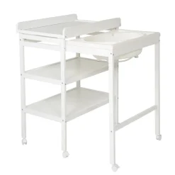Table à langer avec baignoire baby pool et matelas à langer roba style gris