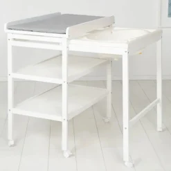 Table à langer avec baignoire baby pool et matelas à langer roba style gris