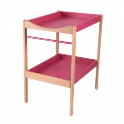 Table à langer avec 2 plateaux margot hybride fuschia