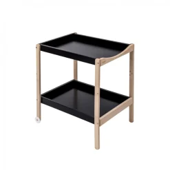 Table à langer avec 2 plateaux margot hybride noir
