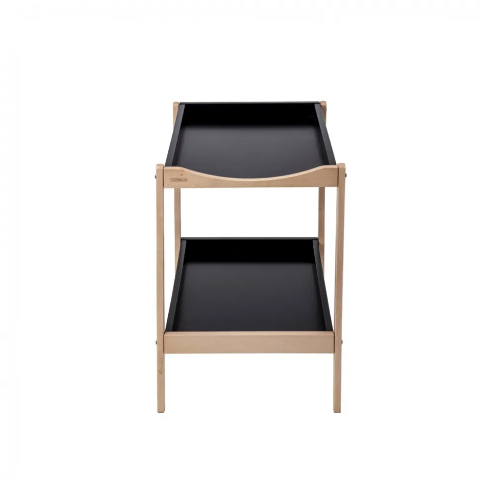 Table à langer avec 2 plateaux margot hybride noir