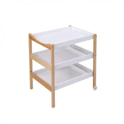 Table à langer avec 2 plateaux margot hybride blanc