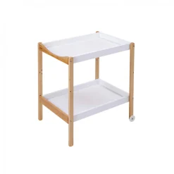 Table à langer avec 2 plateaux margot hybride blanc