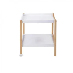 Table à langer avec 2 plateaux margot hybride blanc