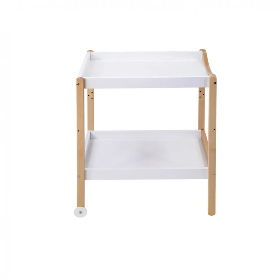 Table à langer avec 2 plateaux margot hybride blanc