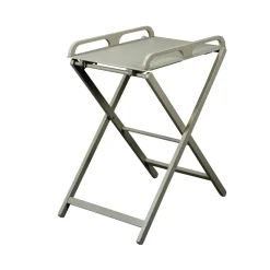 Table à langer jade pliante laque gris clair