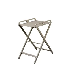 Table à langer jade pliante laque gris clair