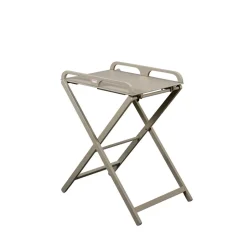 Table à langer jade pliante laque gris clair
