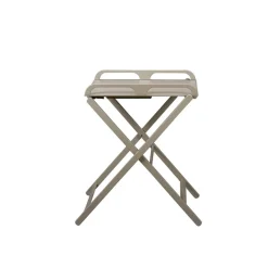 Table à langer jade pliante laque gris clair
