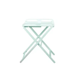 Table à langer jade pliante laque vert mint