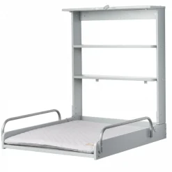 Table à langer murale avec matelas à langer taupe